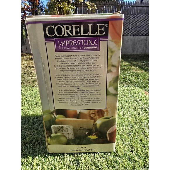 Corning Corelle Impressions WISTERIA Thermal Carafe NEW New In Box Super Rare - Picture 10 of 11